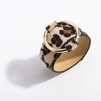 2019 Neues Trend Iges Leder Armband Schlangen Haut Leoparden Muster Plüsch Armband Kunstleder Verstellbares Leder Armband sku image 2