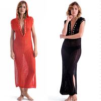 Sun Protection Beach Skirt Holiday Dress Long Skirt Swimsuit Outer Cover Shirt Nhxw121885 main image 1