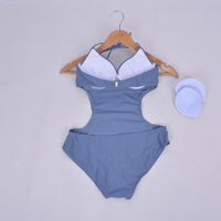 Sexy Backless Slim Body Covered Belly Slim Size Chest Gathered Bikini Nhxw121949 main image 8