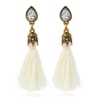 Womens Tassel Plating Tassel Alloy Earrings Nhnz122135 sku image 4