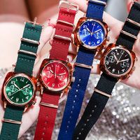 Zhou Dongyus Gleiche Uhr, Segeltuch Armband, Quadratische Uhr, Studenten Paar Uhr, Koreanische Version Der Einfachen Douyin Net Red Women's Watch main image 3