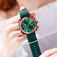 Zhou Dongyus Gleiche Uhr, Segeltuch Armband, Quadratische Uhr, Studenten Paar Uhr, Koreanische Version Der Einfachen Douyin Net Red Women's Watch main image 6