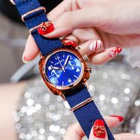 Zhou Dongyus Gleiche Uhr, Segeltuch Armband, Quadratische Uhr, Studenten Paar Uhr, Koreanische Version Der Einfachen Douyin Net Red Women's Watch main image 8