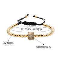 Fashion Cross Square Copper Bead Bead Weave Bracelet Nhyl122556 main image 3