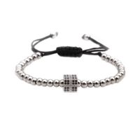 Fashion Cross Square Copper Bead Bead Weave Bracelet Nhyl122556 main image 4