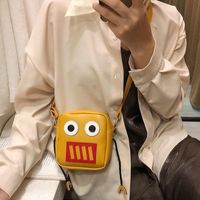 2019 Été Nouvelle Mignon Robot Pu Musette Sac Mignon De Bande Dessinée Drôle Étudiant Épaule Sac De Mode Femmes De Sac sku image 4