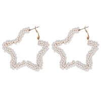 2019 New Creative Romantique Starfish Boucles D'oreilles Européen Et Américain Boho Main Et Simple Ethnique Boucles D'oreilles Étoiles main image 8