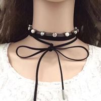 Neue Koreanische Beliebte Halsketten Mehr Schicht Ige Diamant Eingelegte Perlen Halskette Mehr Schicht Ige Pullover Kette Zubehör Großhandel main image 3