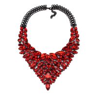 Womens Geometric Inlay Imitated Crystal Alloy Jiaqi Jewelry Necklaces Nhjq122715 main image 4