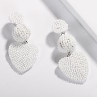 Womens Heart Shaped Plastic  Resin Earrings Nhjq122724 main image 4