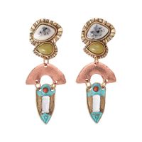 Womens Geometric Paint Alloy Earrings Nhjq122828 main image 11