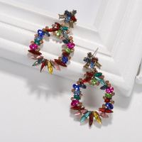 2019  Croix-frontière Vente Chaude Pierres Précieuses Strass Boucles D'oreilles Européen Et Américain Haute Profil Et Généreux Même Produit Sur Site Officiel Dames main image 21