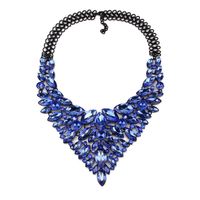 Womens Geometric Inlay Imitated Crystal Alloy Jiaqi Jewelry Necklaces Nhjq122715 sku image 1