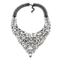 Womens Geometric Inlay Imitated Crystal Alloy Jiaqi Jewelry Necklaces Nhjq122715 sku image 2