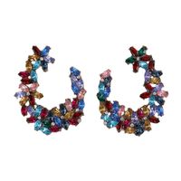 Womens Geometric Rhinestone Earrings Nhjq122831 sku image 12