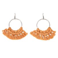 Womens Geometric Tassel Cloth Earrings Nhjq122832 sku image 6