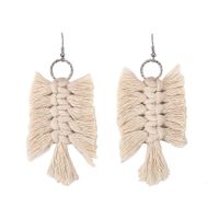 Womens Geometric Tassel Cloth Earrings Nhjq122832 sku image 7