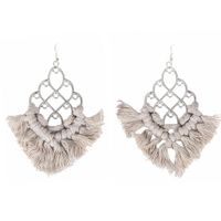 Womens Geometric Tassel Cloth Earrings Nhjq122832 sku image 8