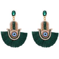 Womens Eyes Beads Alloy Tassel Line Earrings Nhjq122838 sku image 12