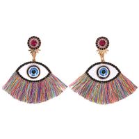 Womens Eyes Beads Alloy Tassel Line Earrings Nhjq122838 sku image 1