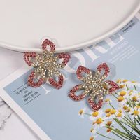 52182 Jujia Retro Europäische Und Amerikanische Mode Neue Accessoires Blumen Farbe Diamant Form Exquisite Mode Ohrringe Ohrringe main image 6