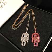 Womens Stylish Temperament In Pink Copper Necklaces Nhxk122923 main image 2