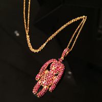 Womens Stylish Temperament In Pink Copper Necklaces Nhxk122923 main image 4