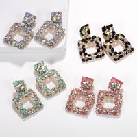 Womens Geometric Rhinestone Alloy Earrings Nhjq122949 main image 6