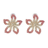 52182 Jujia Retro Europäische Und Amerikanische Mode Neue Accessoires Blumen Farbe Diamant Form Exquisite Mode Ohrringe Ohrringe sku image 3