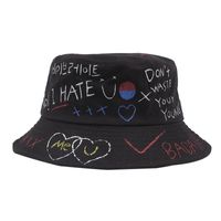 Graffiti Basin Hat Tide Brand Korean Version Of The Foldable Sun Protection Sun Hat Nhxo123284 main image 6