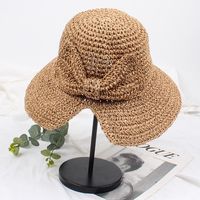 Japanese Solid Color Folding Holiday Beach Visor Nhxo123444 main image 2