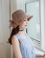 Fashion Satin Big Bow Cotton Visor Hat Nhxo123453 main image 4