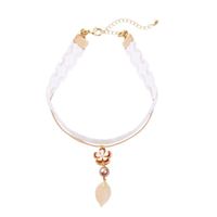 Creative Multi-layer Drop Oil Flower Leaf Necklace Nhqd123469 main image 6