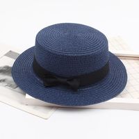 Vintage European And American Bow Flat Top Hat Nhxo123476 sku image 1
