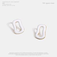 Neue Koreanische Einfache Silberne Nadel Ohrringe Geometrisch Trend Ige Ohrringe Ohr Schmuck Quelle Hersteller main image 1