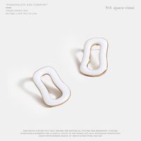 Neue Koreanische Einfache Silberne Nadel Ohrringe Geometrisch Trend Ige Ohrringe Ohr Schmuck Quelle Hersteller main image 3