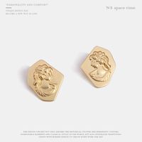 Womens Geometry Electroplating Alloy Earrings Nhqs123497 main image 3