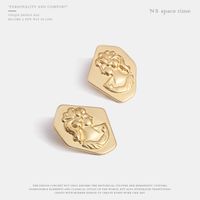 Womens Geometry Electroplating Alloy Earrings Nhqs123497 main image 4