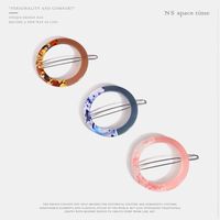 Womens Round Plated Acrylic Hair Accessories Nhqs123653 main image 3