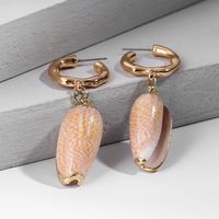 Womens Personality Hollow Shell Seashell Earrings Nhll123866 main image 3