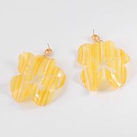 Womens Floral  Hollow Acrylic Earrings Nhll123871 main image 2