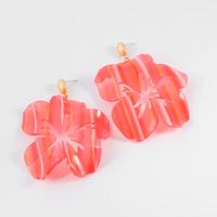 Womens Floral  Hollow Acrylic Earrings Nhll123871 main image 3