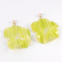 Womens Floral  Hollow Acrylic Earrings Nhll123871 main image 8