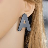 Womens Alphabet Acrylic Earrings Nhbq123966 main image 3
