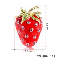 Korean Style Fruit Alloy Stoving Varnish No Inlaid Women's Brooches main image 3