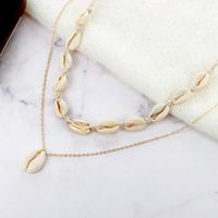 Womens Shell Creative Hand Weaving Alloy Necklaces Nhgy123981 main image 3