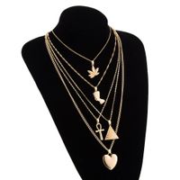 Womens Heart-shaped Electroplated Alloy Necklaces Nhgy123998 main image 5