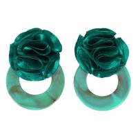 Japanische, Koreanische Und Koreanische Mori Kreative Essigsäure Platte Blumen Ohrringe Einfache Kreative Trend Damen All-match-ohrringe main image 5