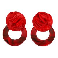 Womens Simple Creative Trend Floral Acrylic Earrings Nhjq124069 main image 6