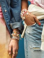 Nouvelle Couleur Mélangée Duobao Mixte Bracelet Européen Et Américain Hot Trendy Fashion Tout Correspond Bracelet En Gros main image 6